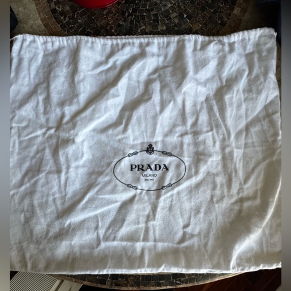 Vintage Prada Semitracolla Tessuto + Vitel Black Shoulder Bag - Picture 3 of 16